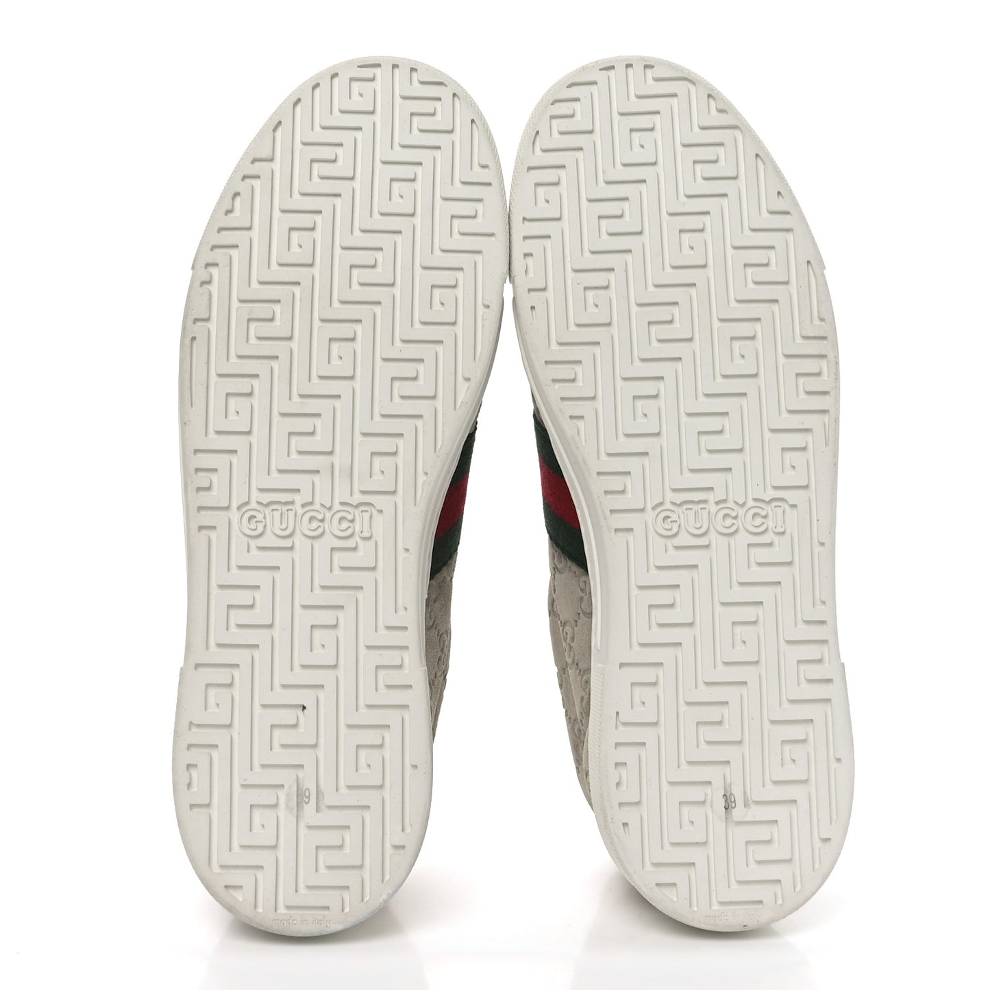 Suede Monogram Web Ace Sneakers 39 Oatmeal