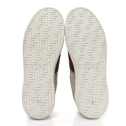 Gucci Suede Monogram Web Ace Sneakers 39 Oatmeal 6 of 8
