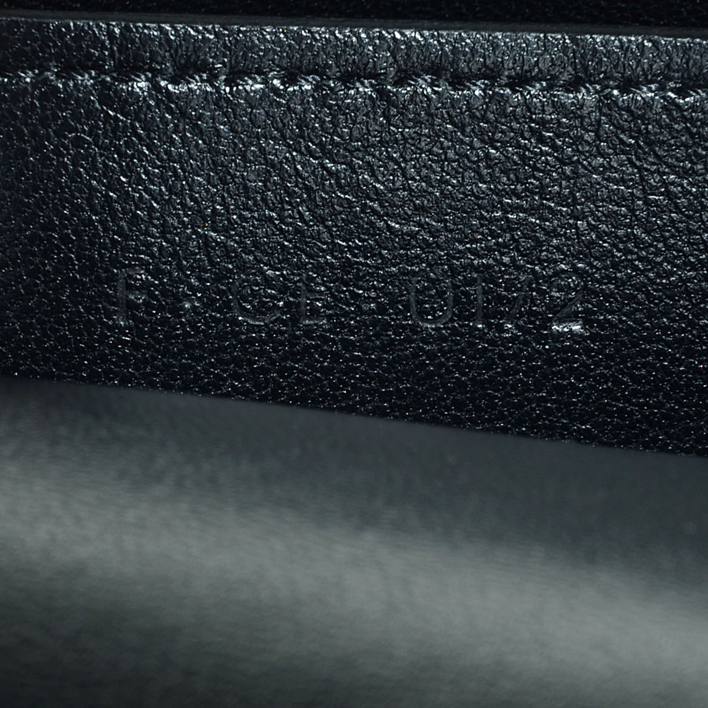 Smooth Calfskin Bi-Color Medium Case Bag Black