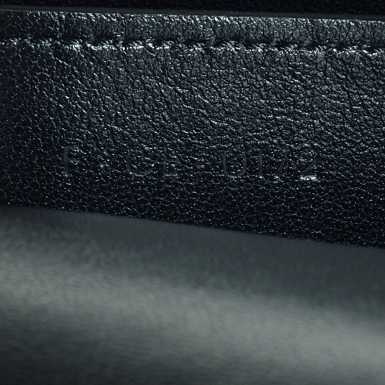 Celine Smooth Calfskin Bi-Color Medium Case Bag Black 2 of 10
