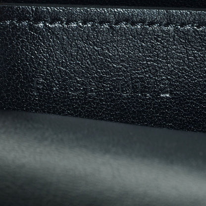 Celine Smooth Calfskin Bi-Color Medium Case Bag Black 2 of 10