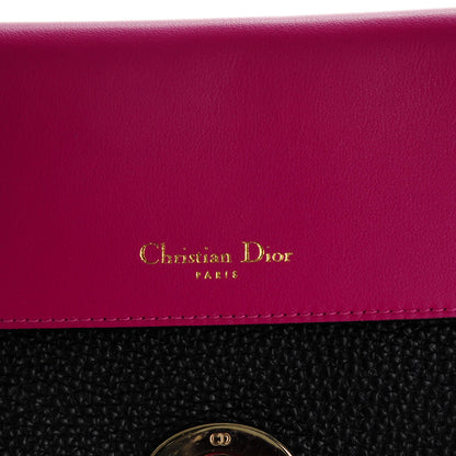 Christian Dior Bullcalf Medium Be Dior Flap Black Fraise 5 of 8