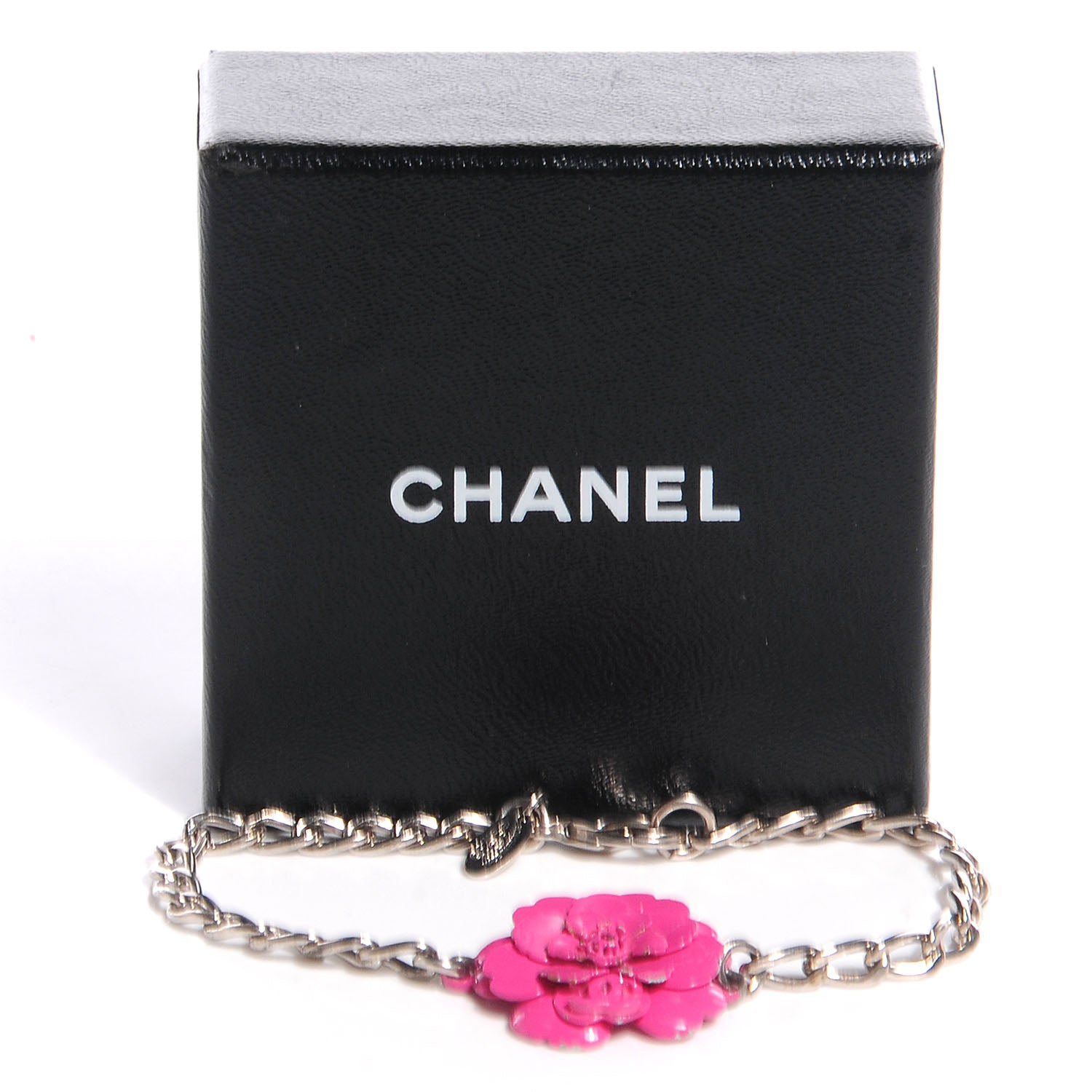 Chanel Flower Chain Camellia Bracelet Pink 3 of 5
