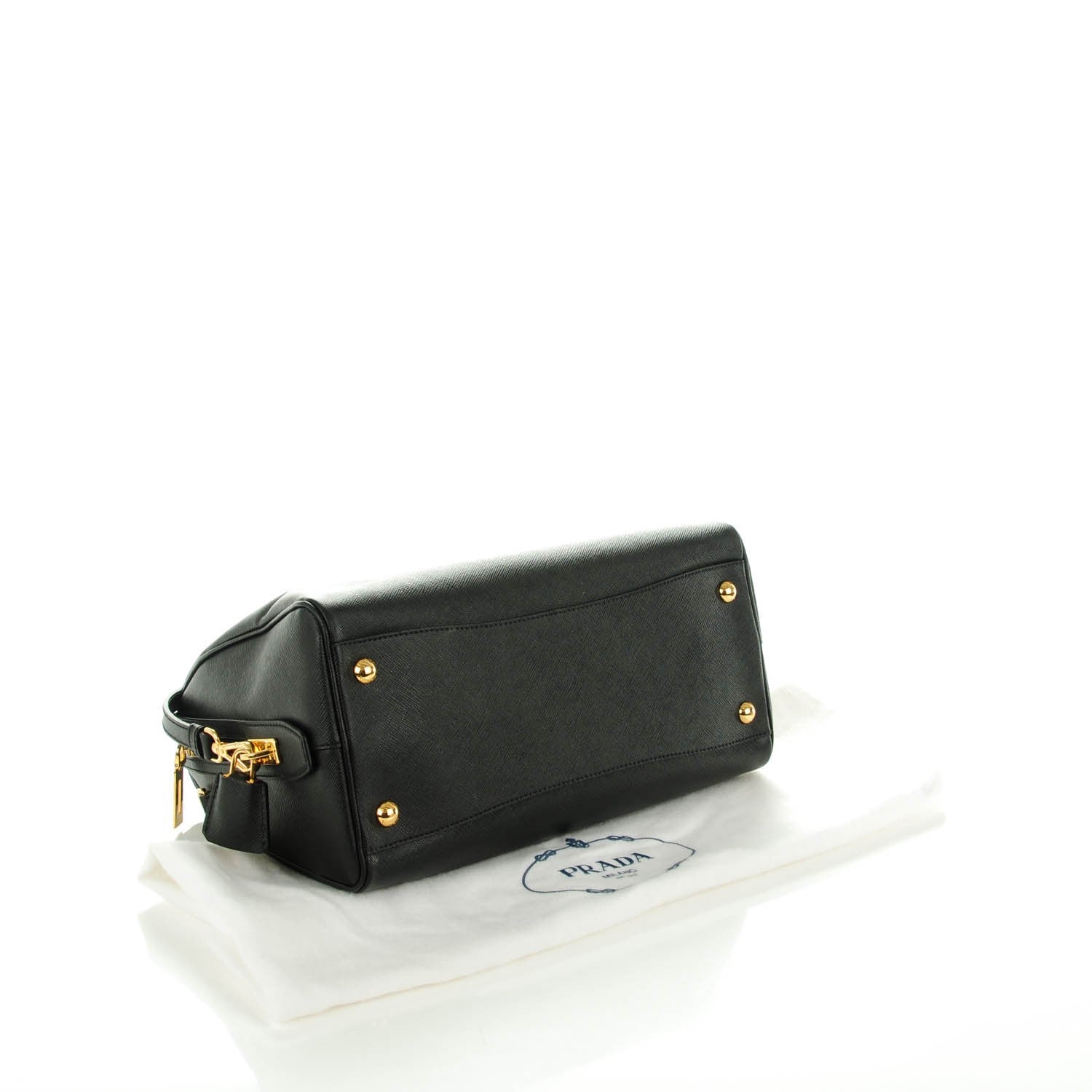 Prada Saffiano Lux Bowler Black 4 of 8