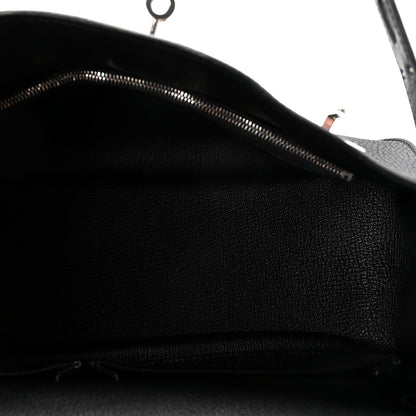 Hermes Taurillon Clemence Jypsiere 28 Black 5 of 9