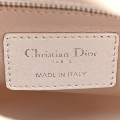 Christian Dior Satin Beaded Floral Embroidered Mini Lady Dior White Multicolor 6 of 19