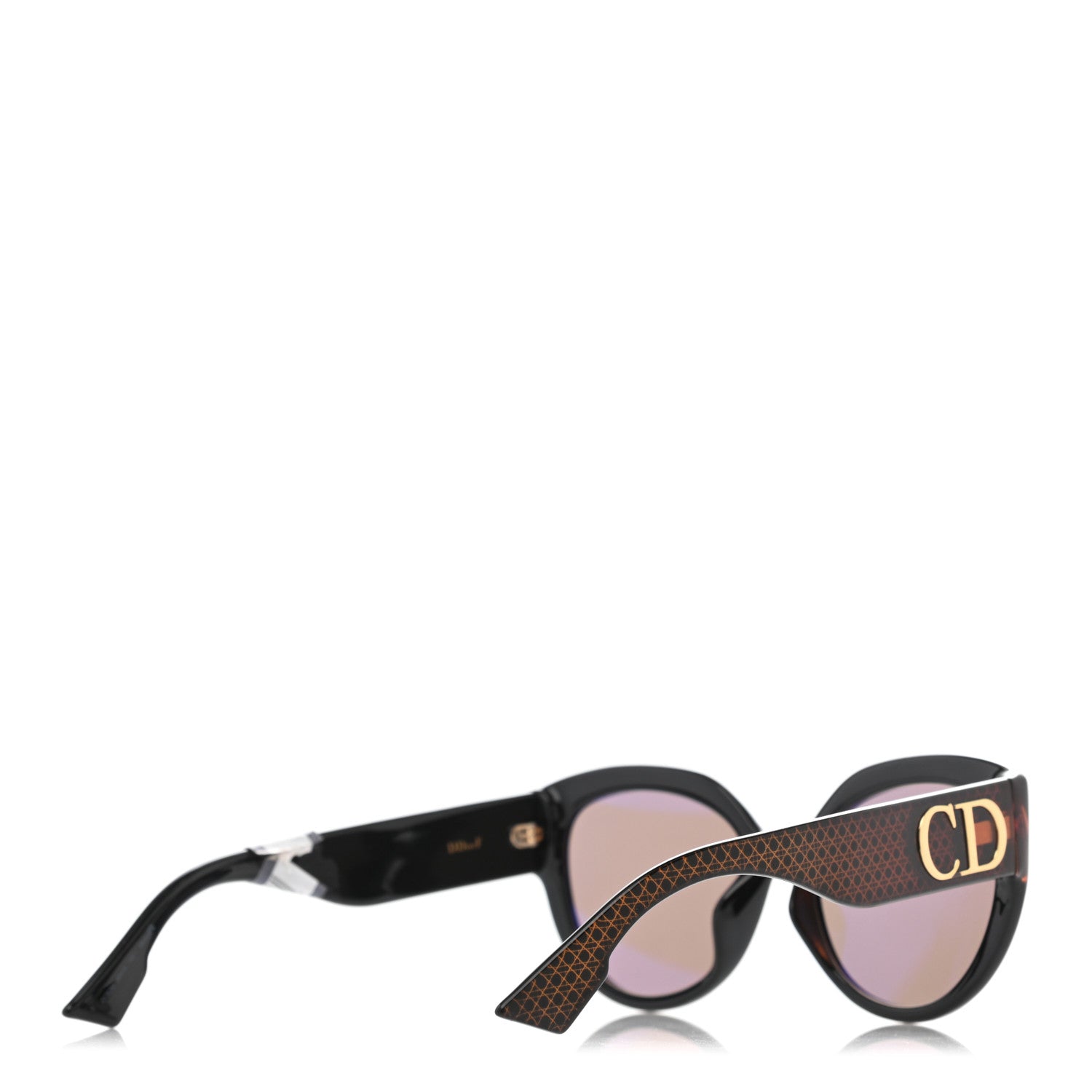 Christian Dior Acetate DDiorF Cat Eye Sunglasses Brown 4 of 8