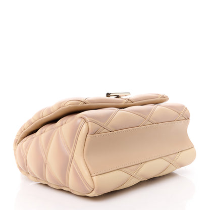 Louis Vuitton Lambskin Malletage Top Handle GO-14 MM Beige Rose 5 of 11