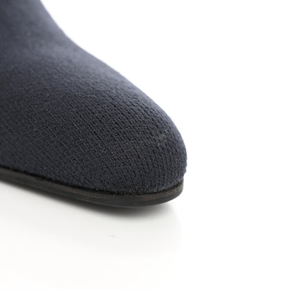 Balenciaga Knit Round Toe Knife Booties 40 Navy 11 of 12