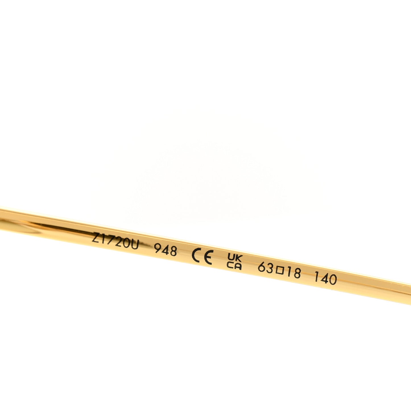 Metal LV Charm Cat Eye Sunglasses Z1720U Gold