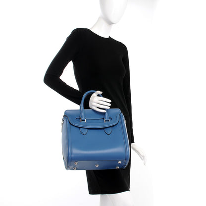 Alexander McQueen Calfskin Large Heroine Blue 2 of 8