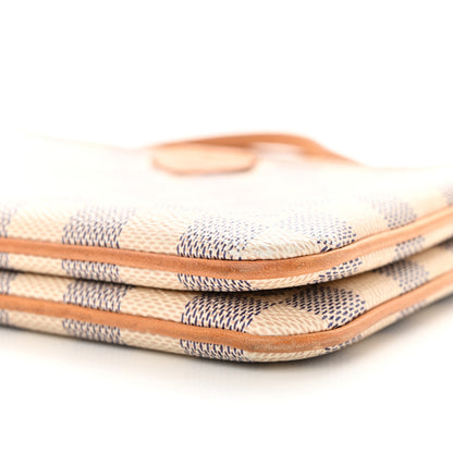 Louis Vuitton Damier Azur Double Zip Pochette 9 of 16