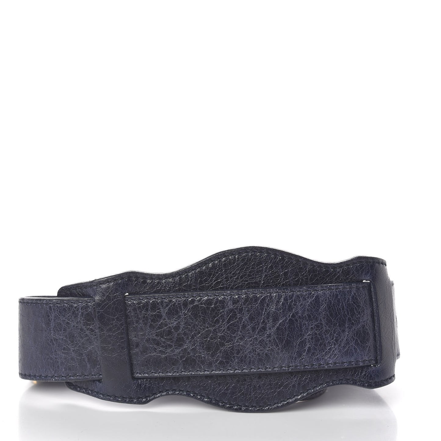 Agneau Shoulder Strap Bleu Obscur