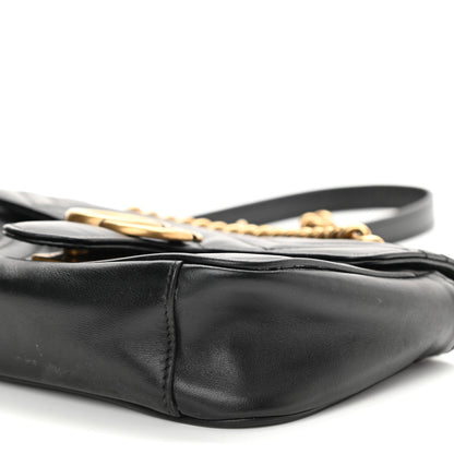 Gucci Calfskin Matelasse Mini GG Marmont Shoulder Bag Black 10 of 15