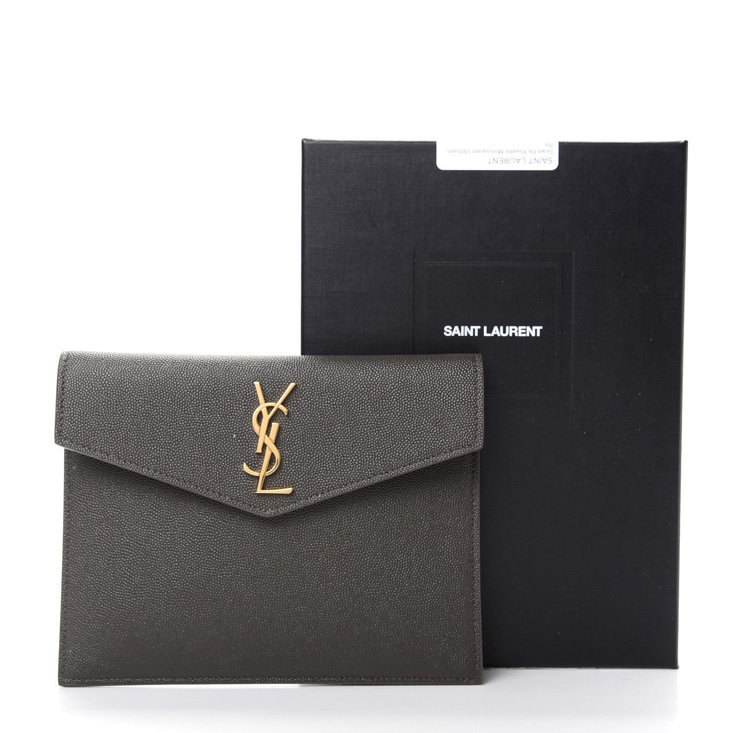 Saint Laurent Grain De Poudre Uptown Baby Pouch Pebble 7 of 7