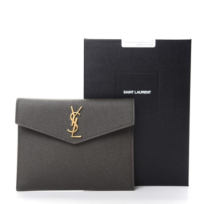 Saint Laurent Grain De Poudre Uptown Baby Pouch Pebble 7 of 7