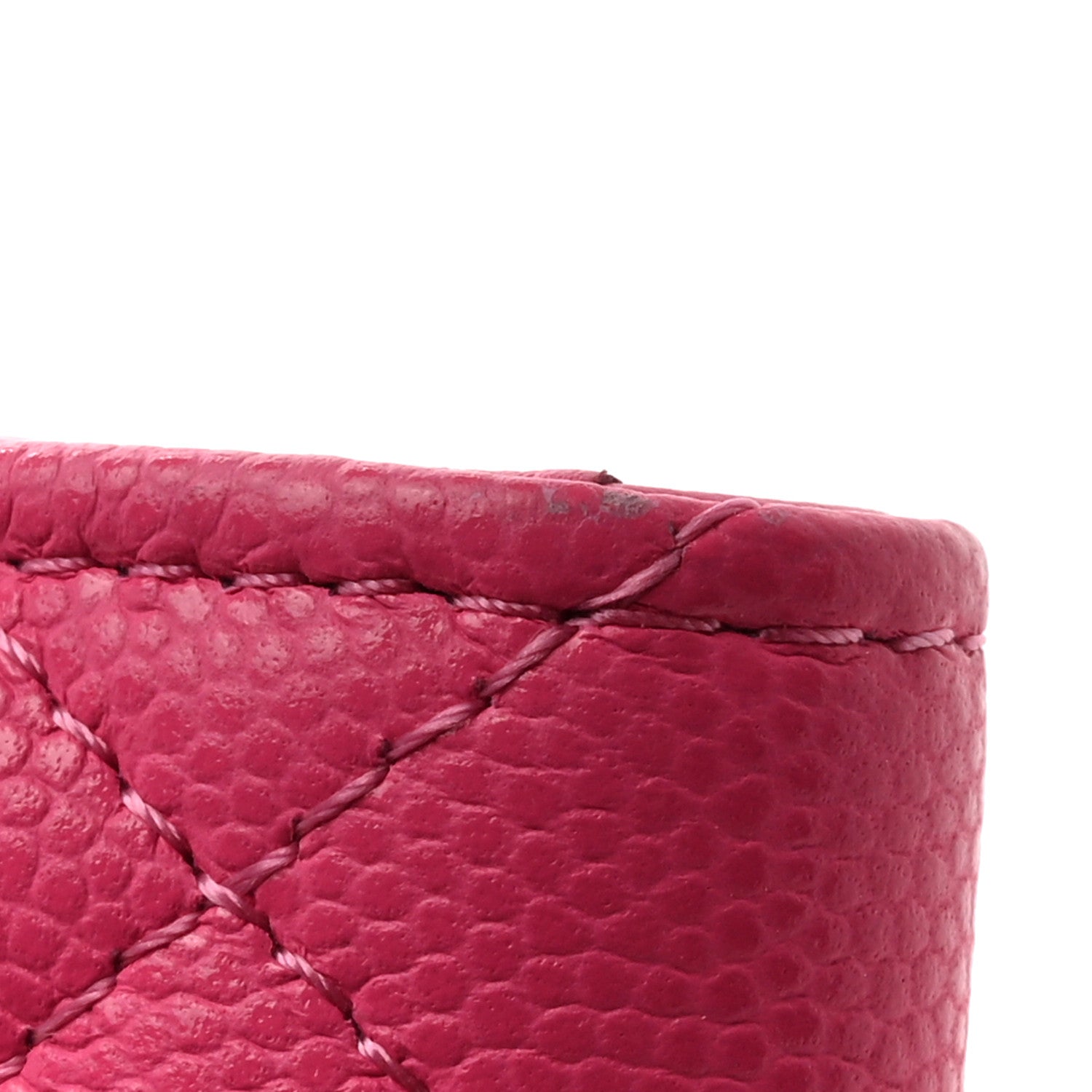Chanel Caviar Quilted Zipped Key Holder Case Pink 8 of 8