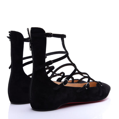 Christian Louboutin Veau Velours Toerless Muse Ballerina Flats 35.5 Black 3 of 12