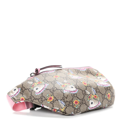 Gucci GG Supreme Monogram Childrens Bunny Print Belt Bag Multicolor 4 of 10