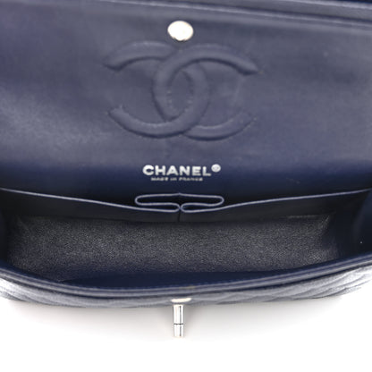 Chanel Caviar Quilted Medium Double Flap Navy 5 of 12