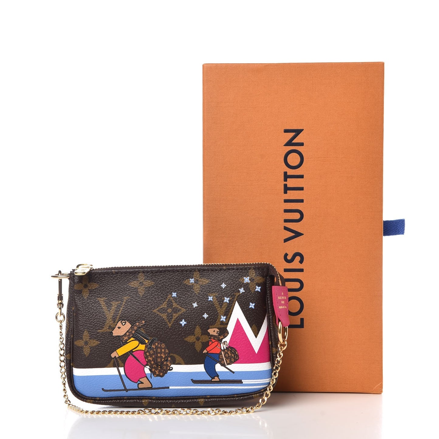 Monogram 2018 Christmas Animation Mini Bears Pochette Accessories
