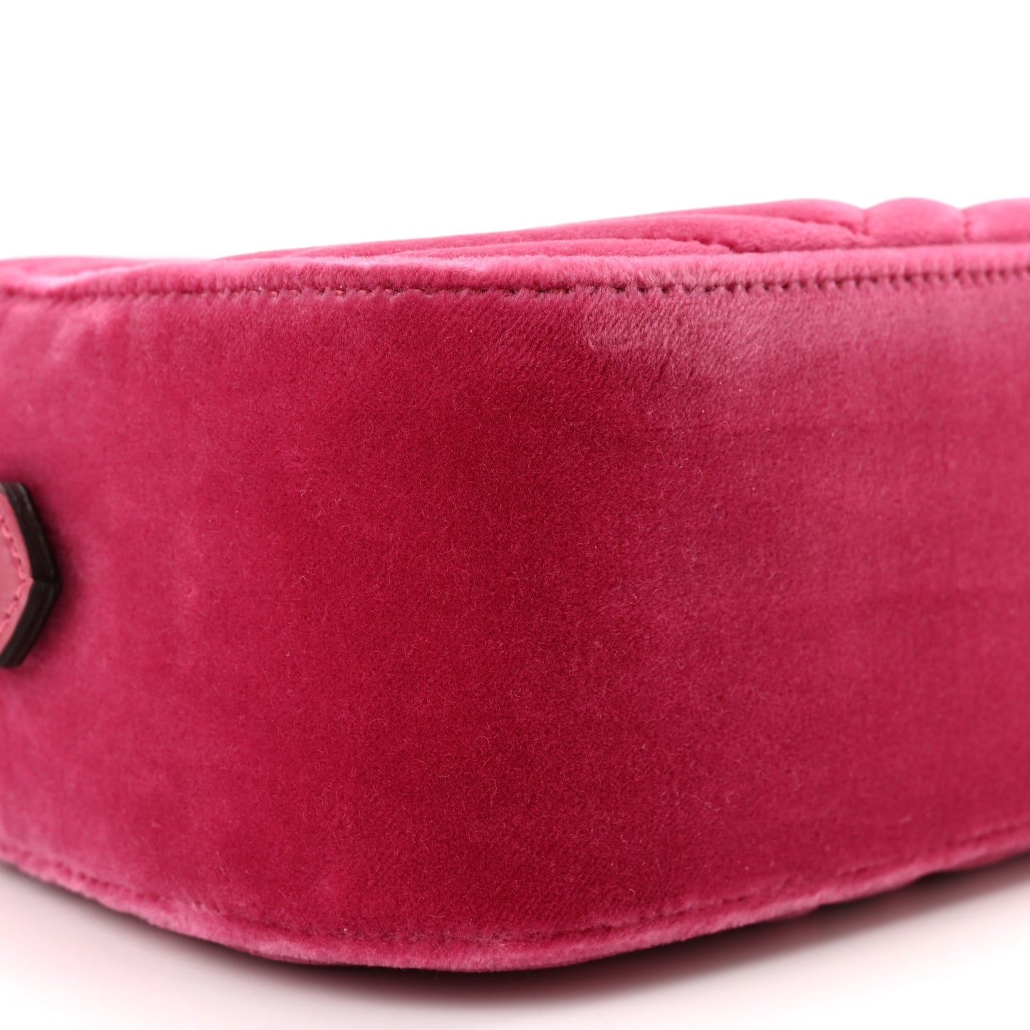 Velvet Matelasse Small GG Marmont Chain Shoulder Bag Light Raspberry Rose