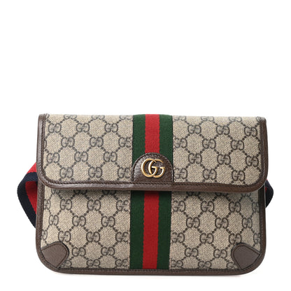 Gucci GG Supreme Monogram Web Small Ophidia Belt Bag Brown 1 of 9