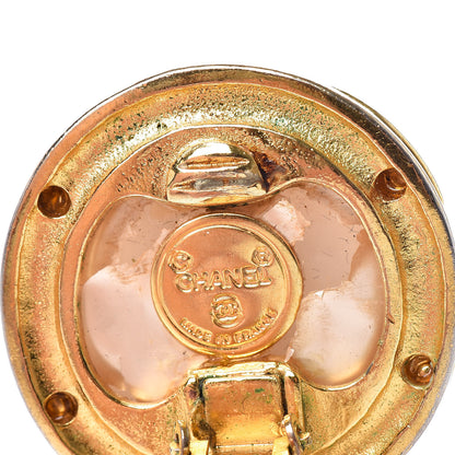 Chanel Pearl CC Clip On Earrings Gold 5 of 8