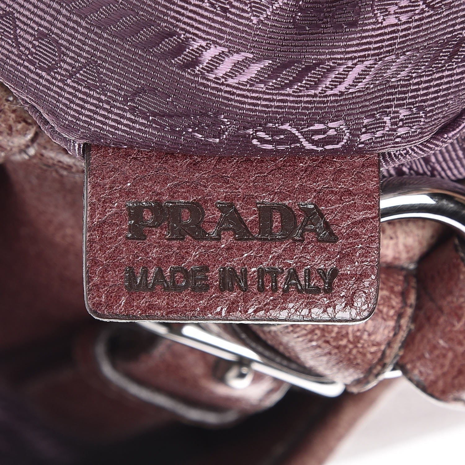 Prada Cervo Lux Chain Shoulder Bag Lampone Sfumato 8 of 18