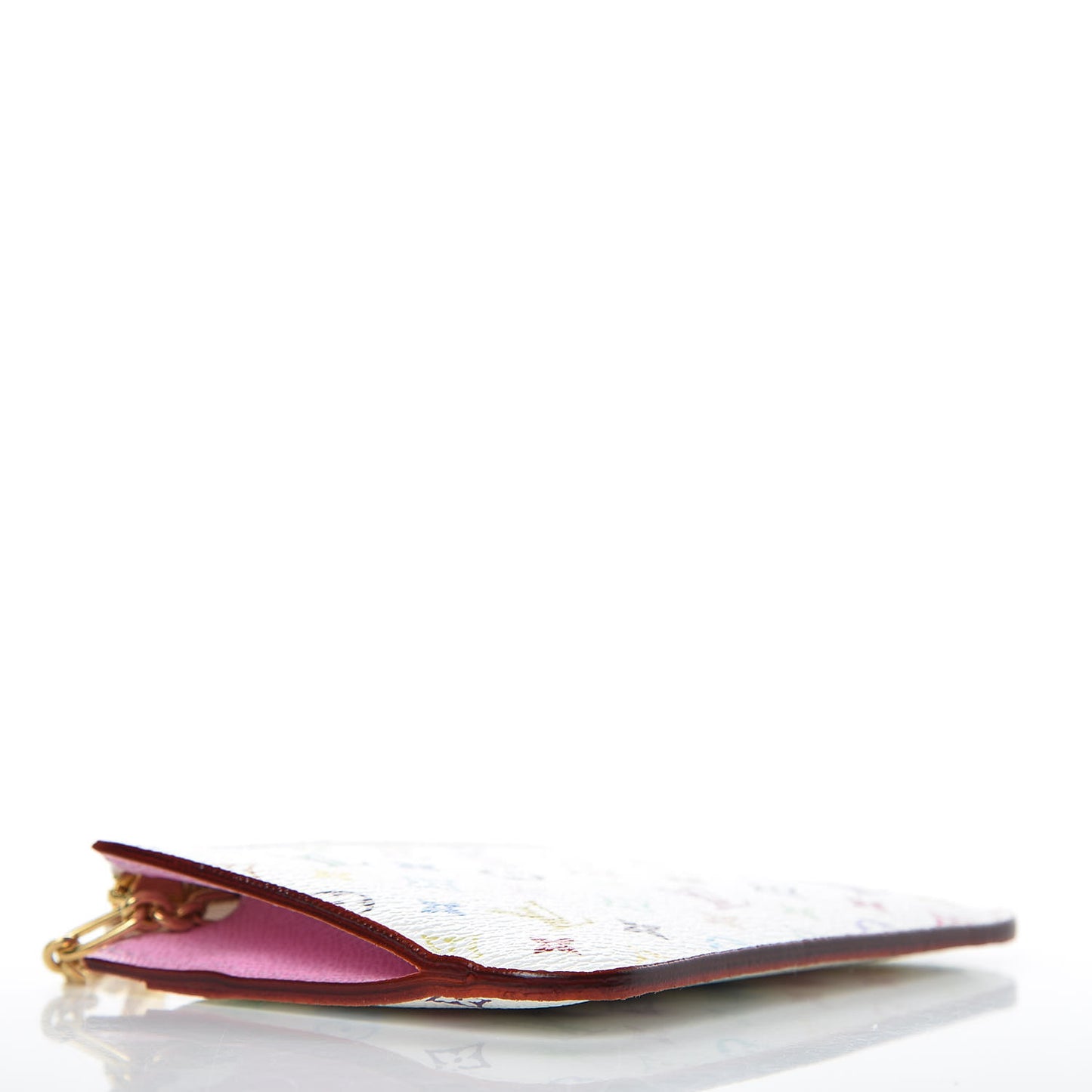 Monogram Multicolor Key Pouch White Litchi