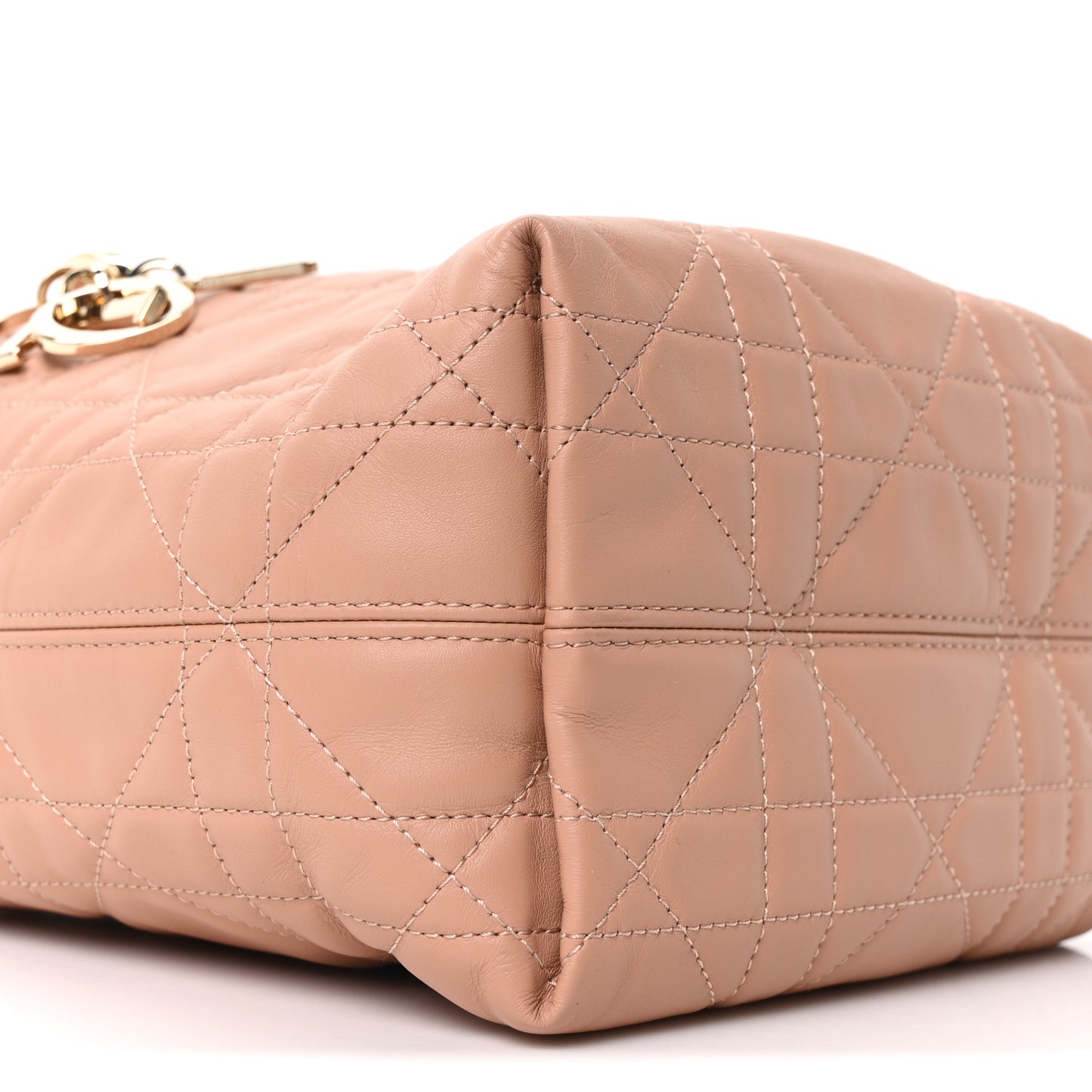 Calfskin Macrocannage Small Toujours Vertical Tote Rose des Vents