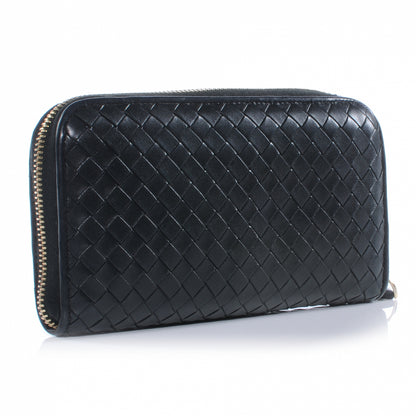 Bottega Veneta Nappa Intrecciato Zip Around Wallet Black 3 of 7