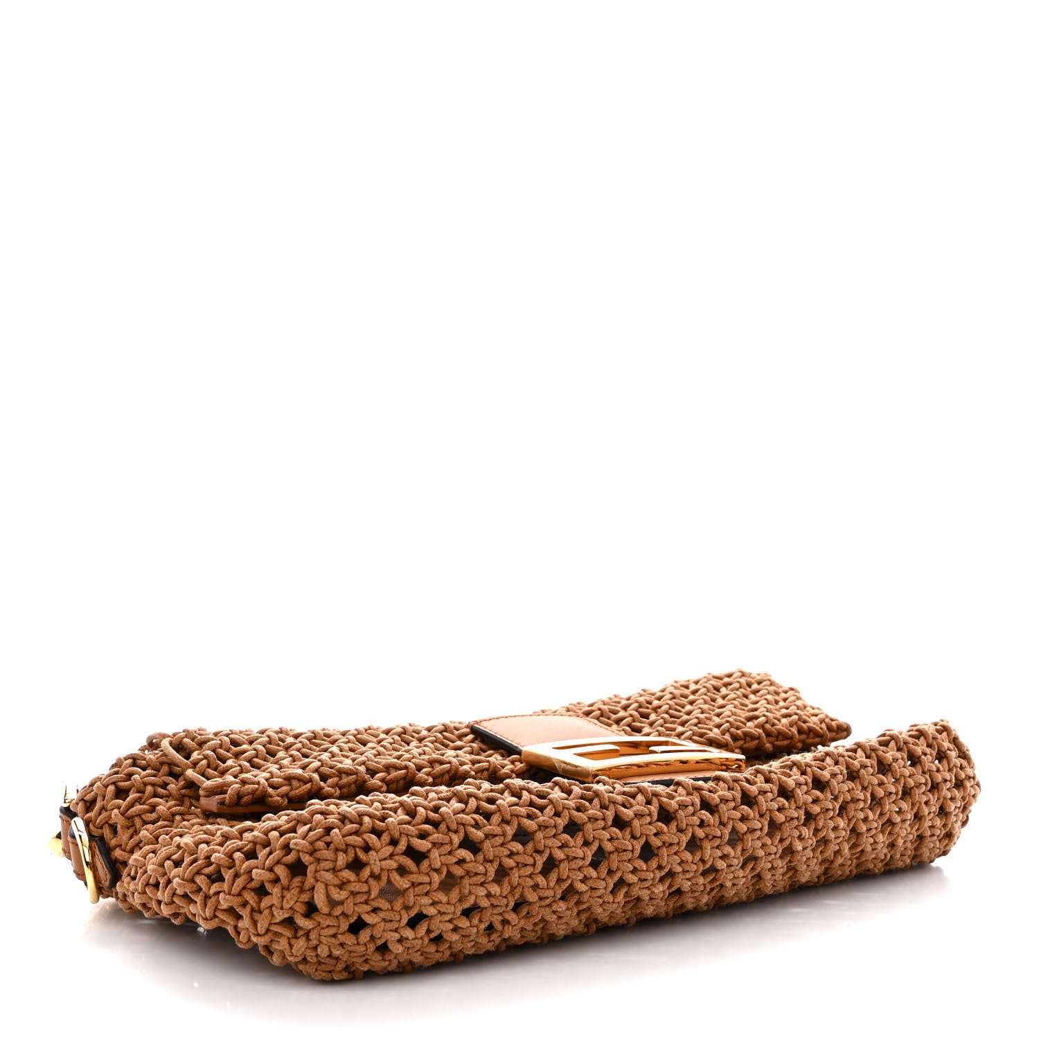 Fendi Crochet Baguette Caramello 6 of 18