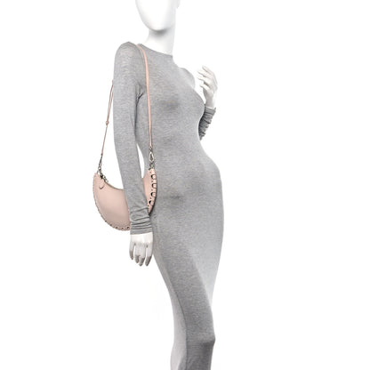Alaia Lambskin Studded Chain Demi Lune Bag Galet 2 of 9