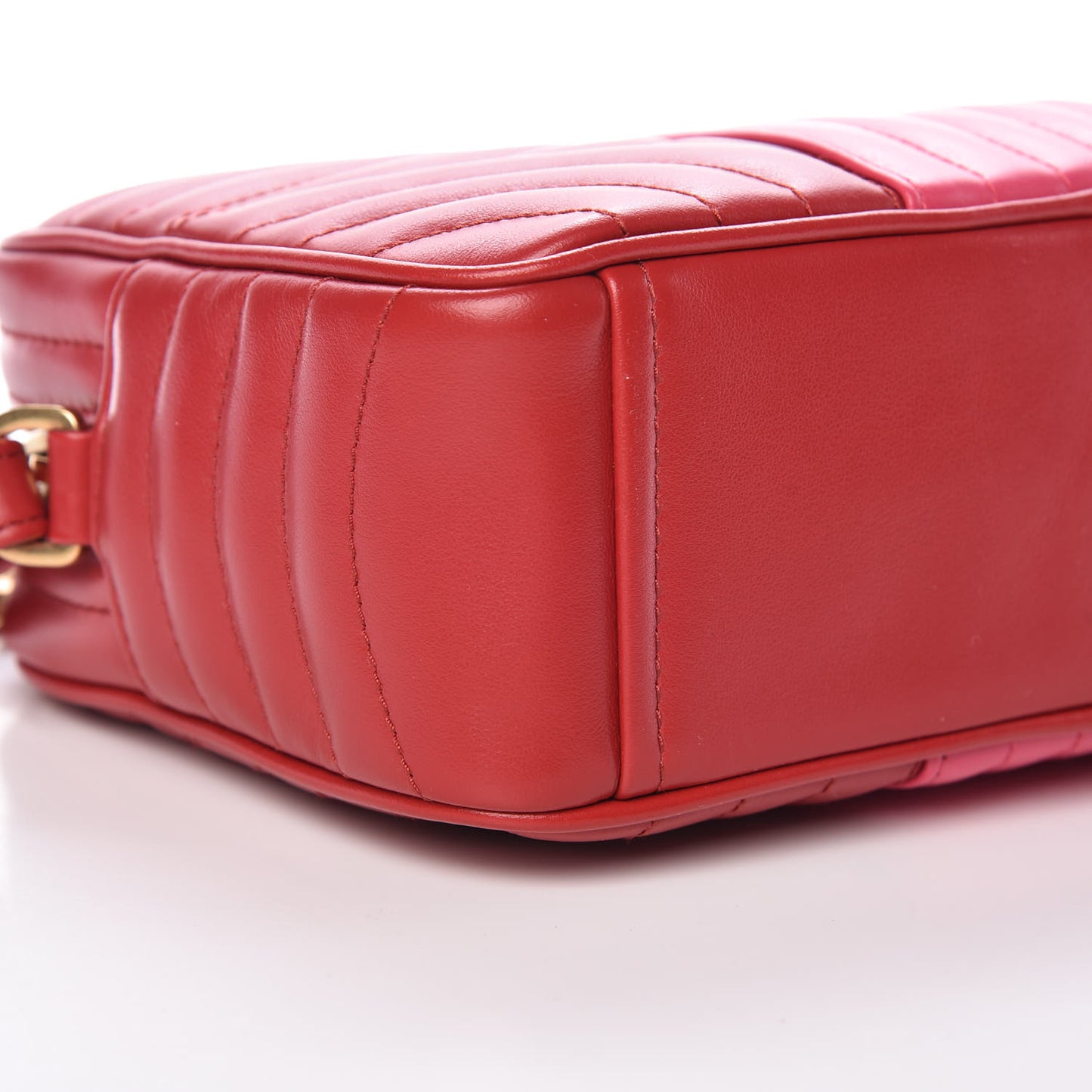 Soft Calfskin Diagramme Crossbody Bag Fuoco Magenta