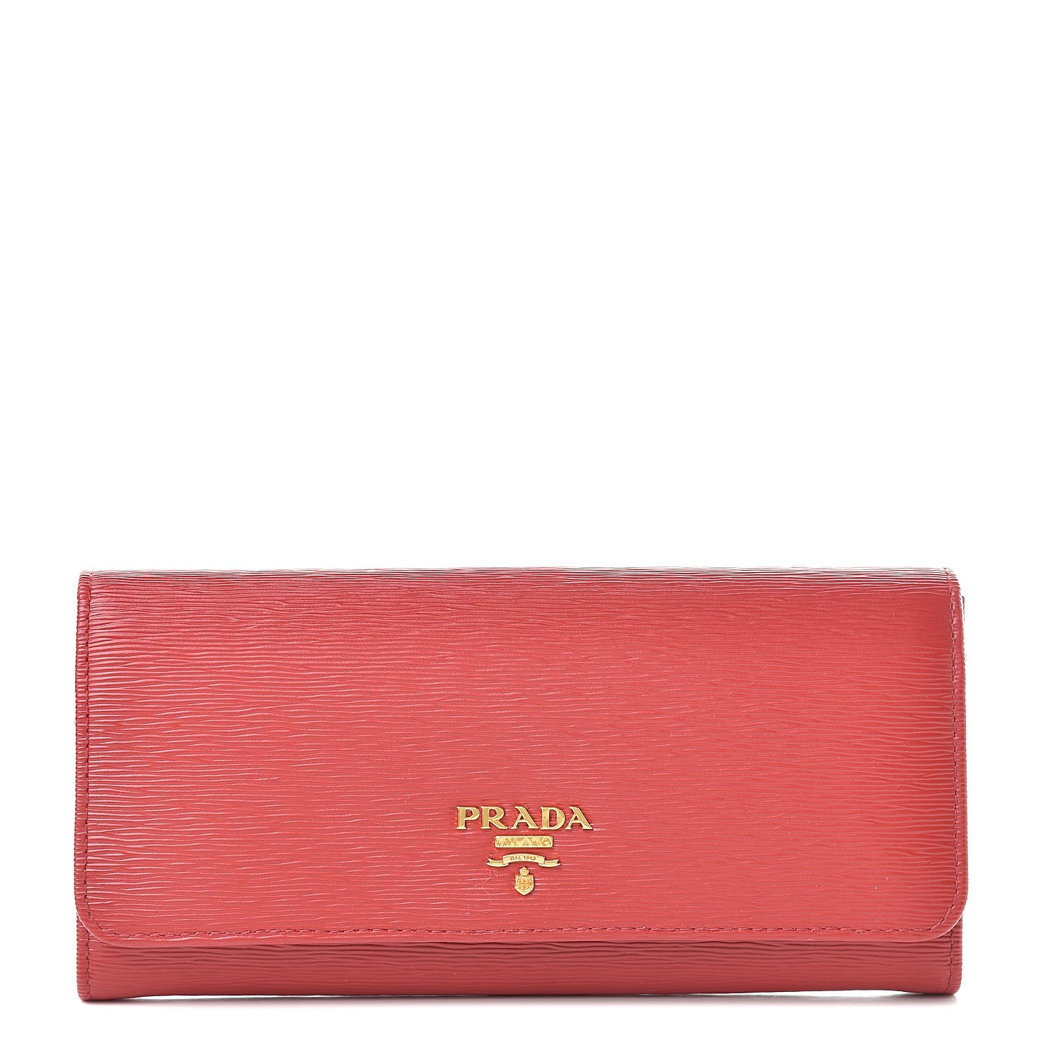 Prada Vitello Move Continental Flap Wallet Lacca 1 of 8