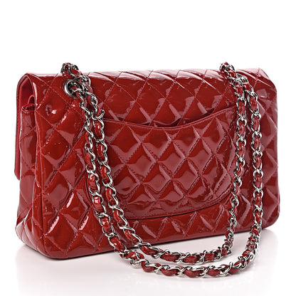 Chanel Patent Calfskin Quilted Medium Double Flap Red 3 of 13