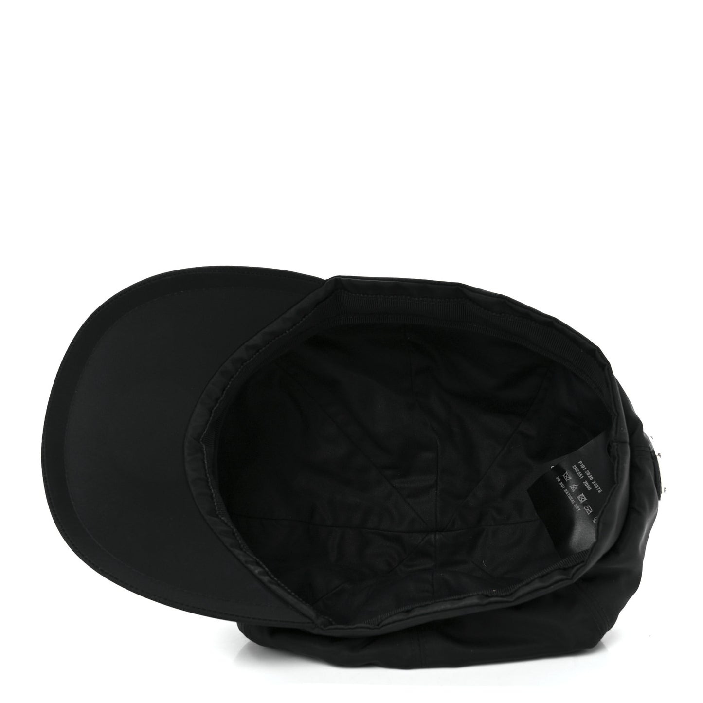 Re-Nylon Mens Newsboy Hat L Black