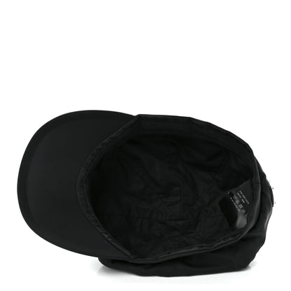 Prada Re-Nylon Mens Newsboy Hat L Black 6 of 7