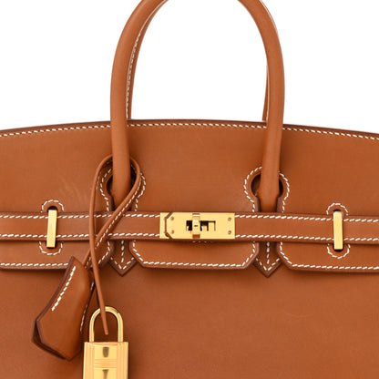 Hermes Natural Barenia Faubourg Birkin 25 Fauve 8 of 13