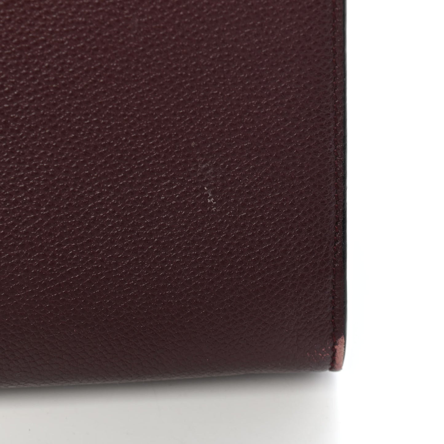 Grained Calfskin Small Classic Sac De Jour Amaranto