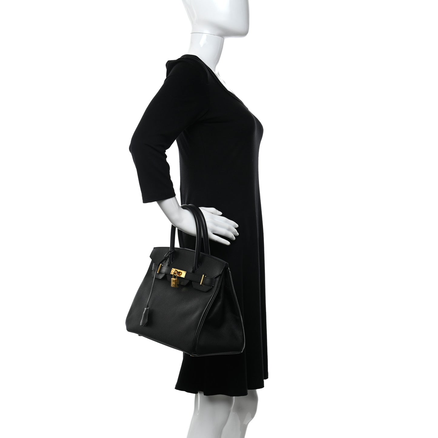 Epsom Birkin 30 Black
