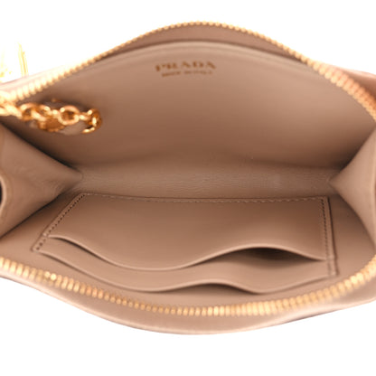 Prada Daino Colour Metal Zip Around Keychain Cammeo 5 of 8