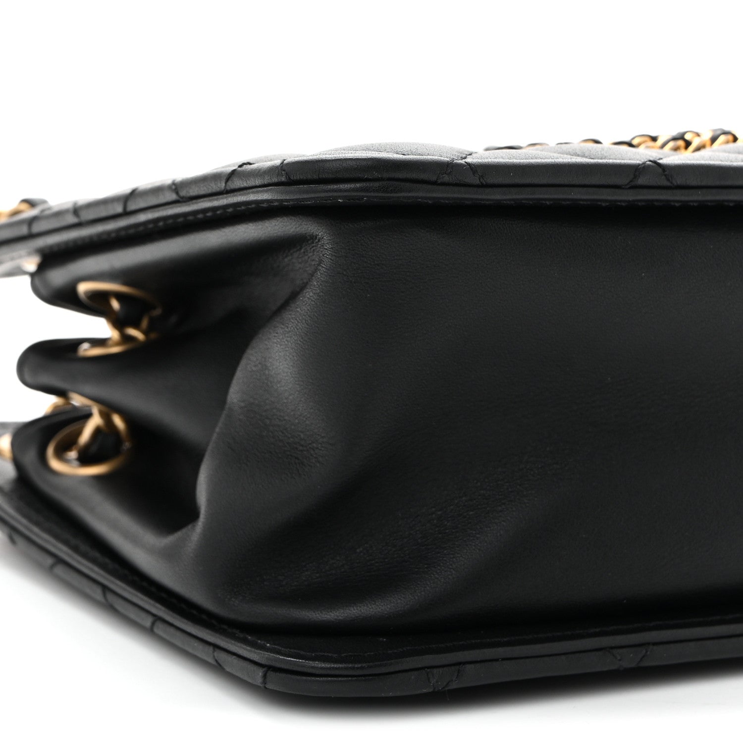 Chanel Calfskin Quilted CC Small Once Upon A Time Tote Black 9 of 10
