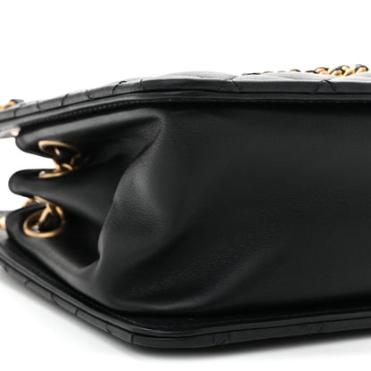 Chanel Calfskin Quilted CC Small Once Upon A Time Tote Black 9 of 10