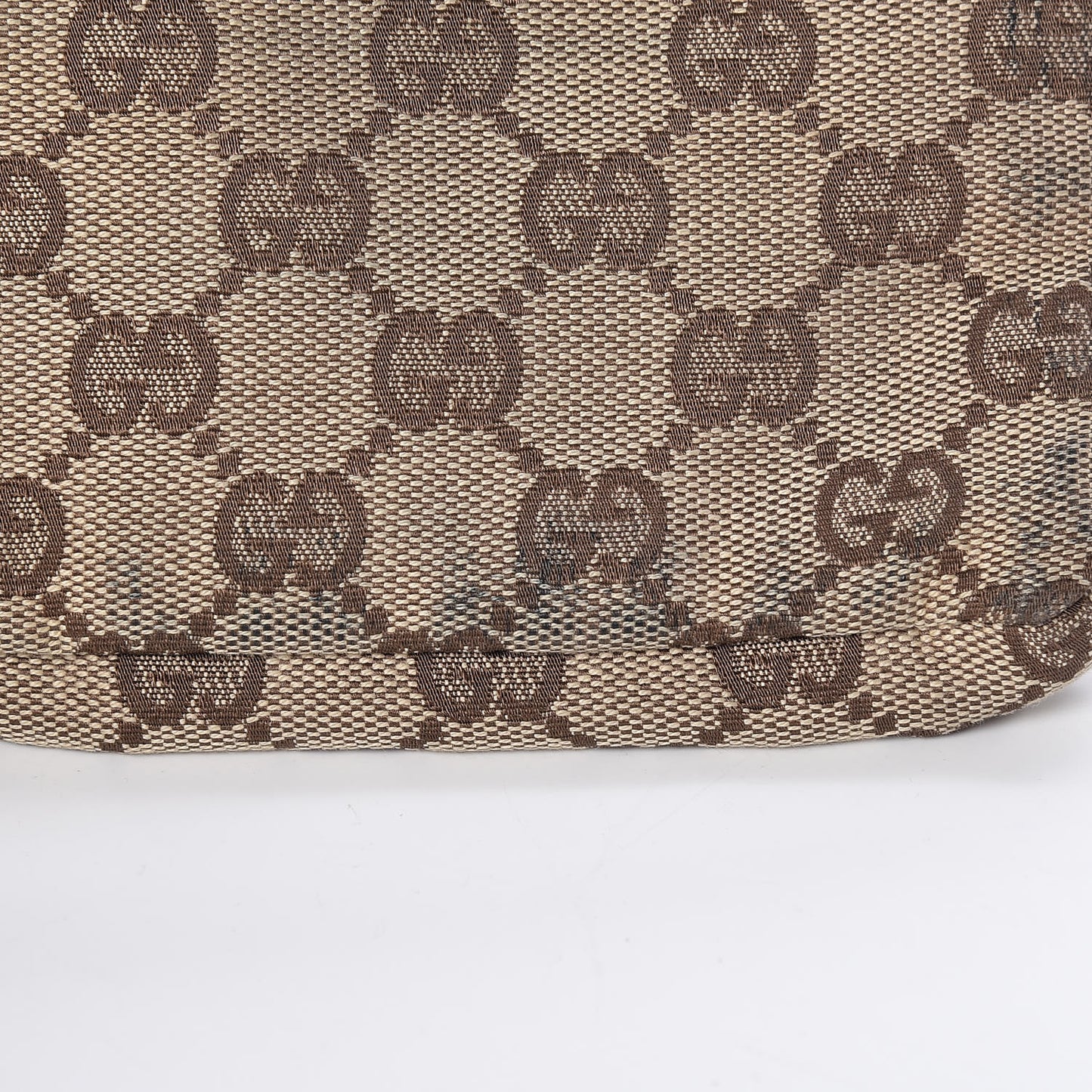 GG Monogram Double Pocket Belt Bag Brown