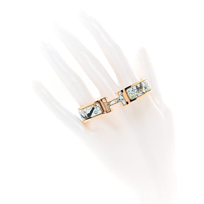 Hermes Enamel Narrow Print Dans Les Nuages Clic Clac H Bracelet PM Songe Pastel 2 of 6