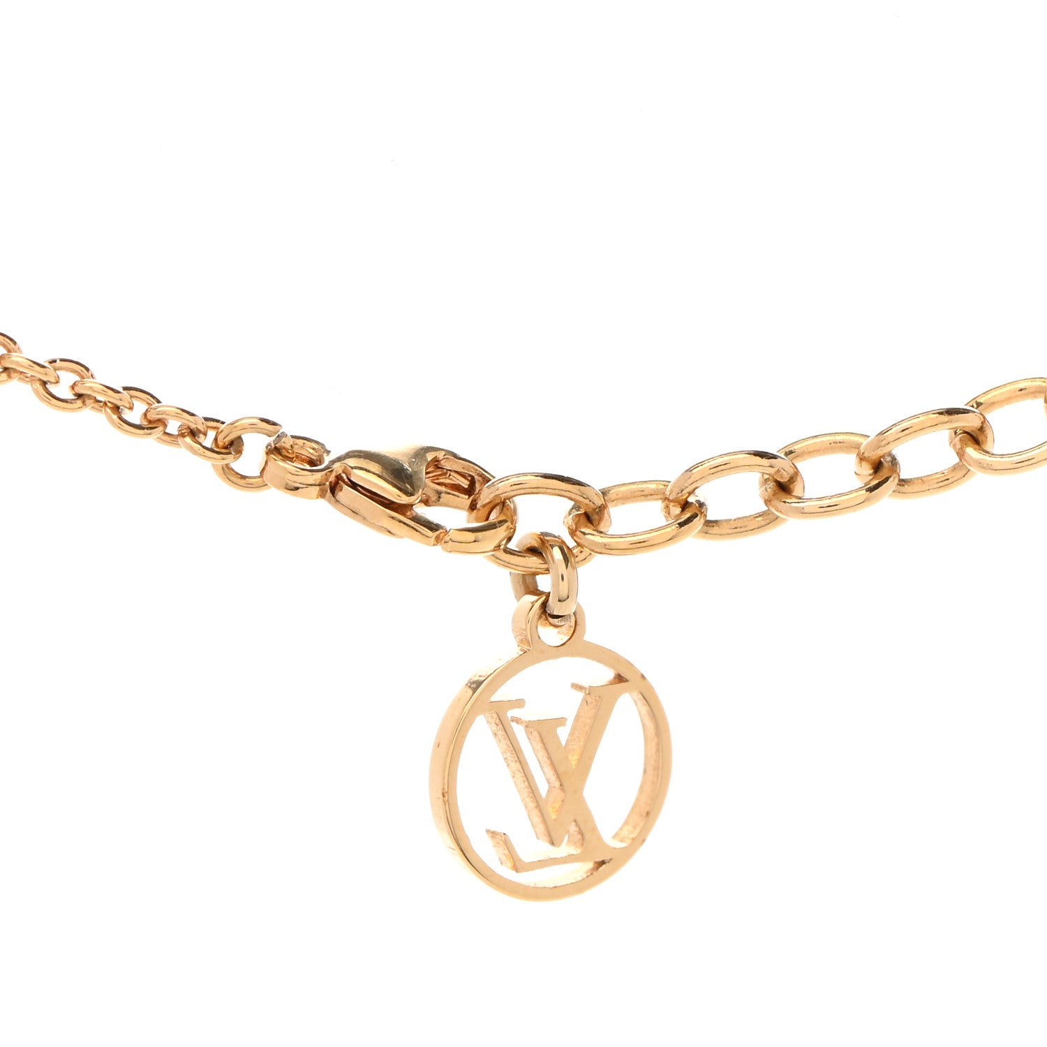 Louis Vuitton Essential V Necklace Gold 5 of 7