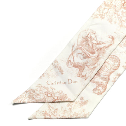 Christian Dior Silk ABCDior D Danse Mitzah Scarf Pink 2 of 3