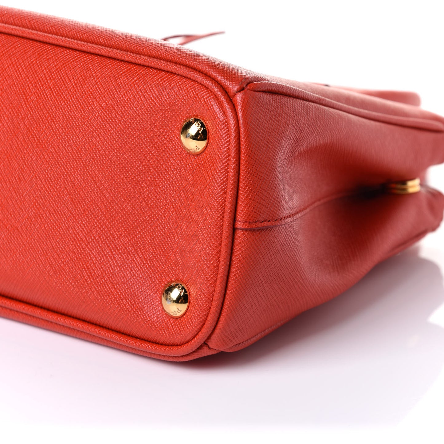 Saffiano Small Galleria Double Zip Tote Fuoco
